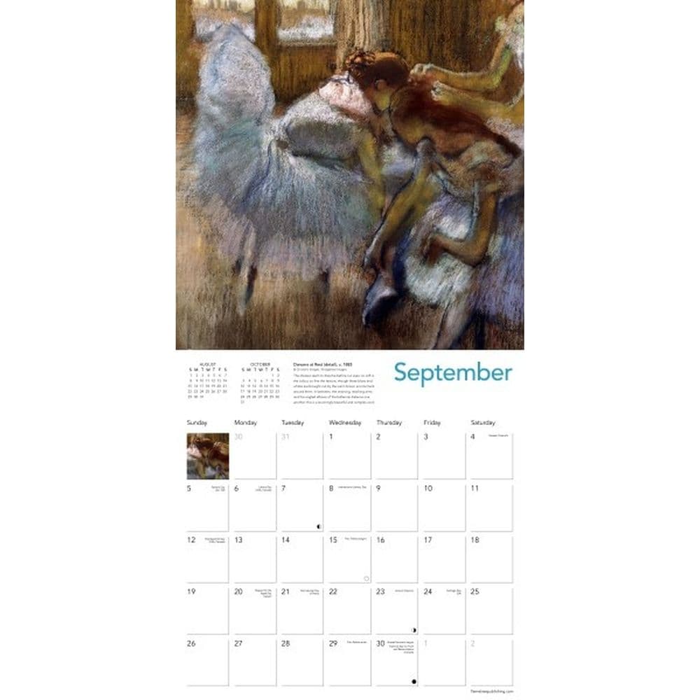 Degas Dancers 2027 Wall Calendar Third Alternate Image