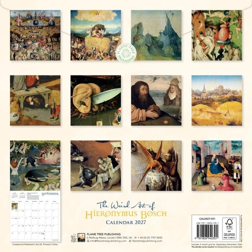 The Weird Art of Hieronymus Bosch 2027 Wall Calendar First Alternate Image