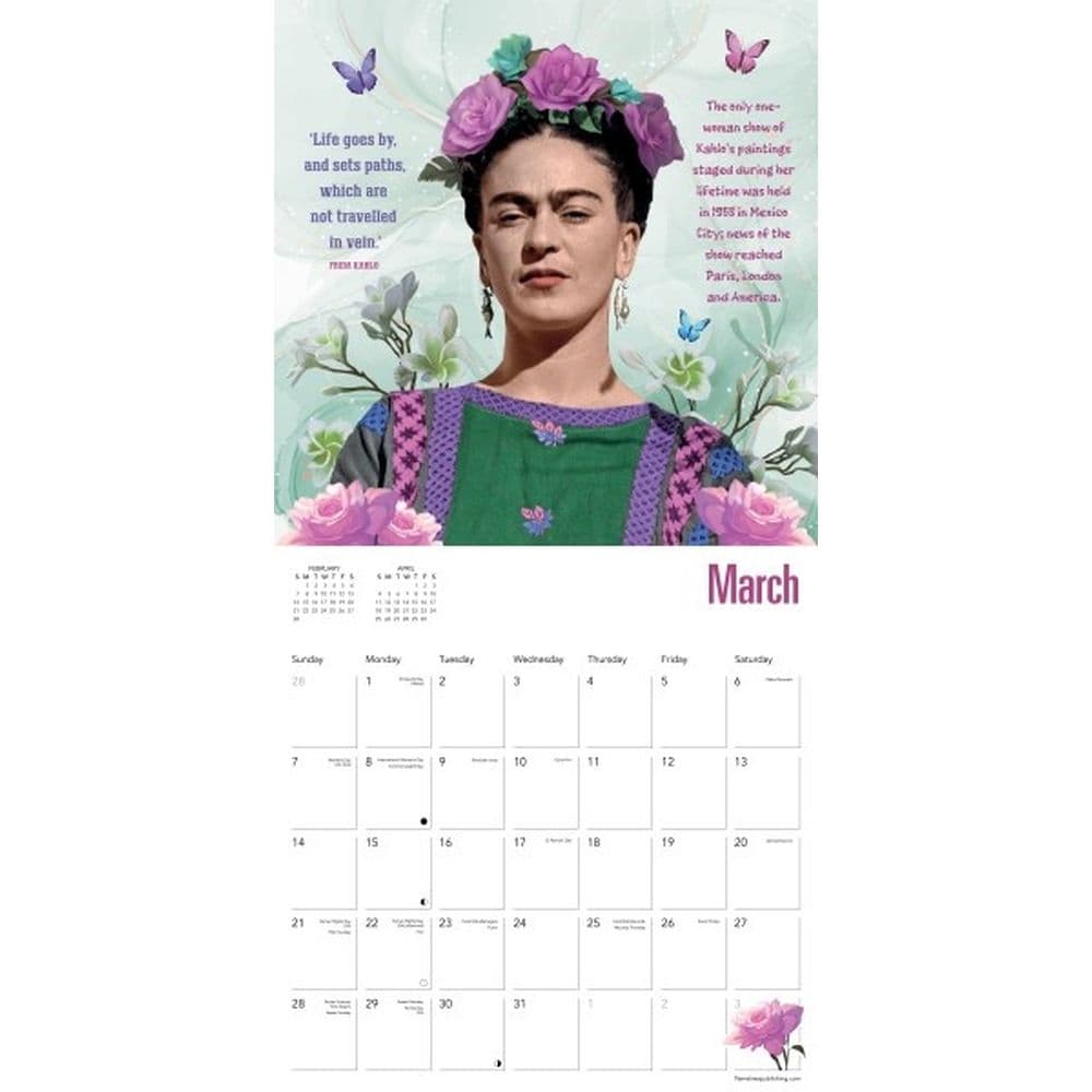 Frida Kahlo Life of an Icon 2027 Wall Calendar Second Alternate Image