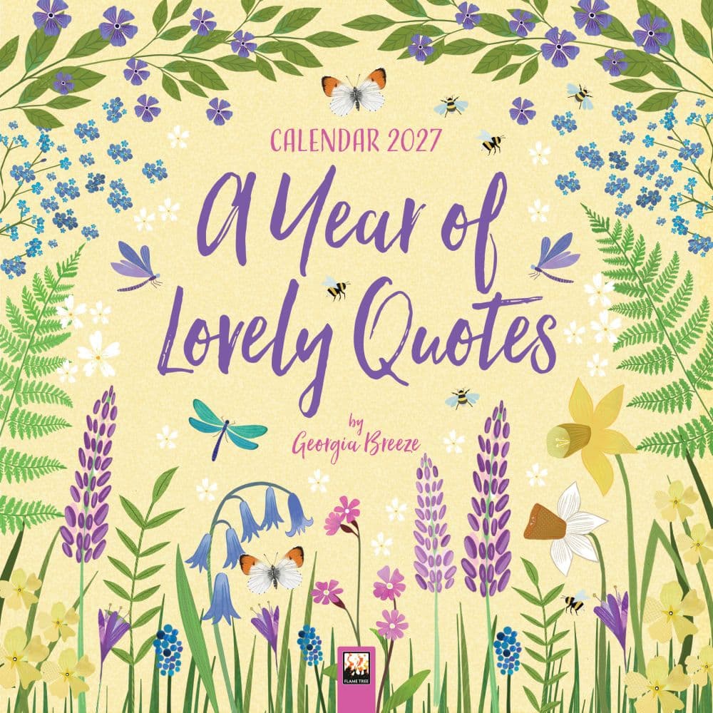 A Year of Lovely Quotes 2027 Wall Calendar Main Product Image
