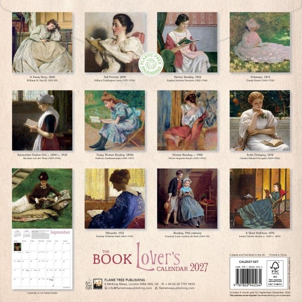 Book Lovers 2027 Wall Calendar First Alternate Image