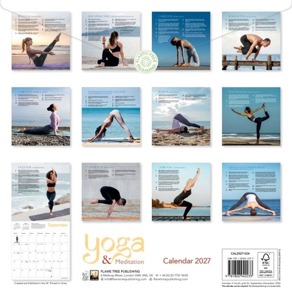 Yoga and Meditation 2027 Wall Calendar First Alternate Image