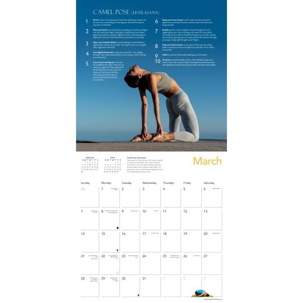 Yoga and Meditation 2027 Wall Calendar Second Alternate Image