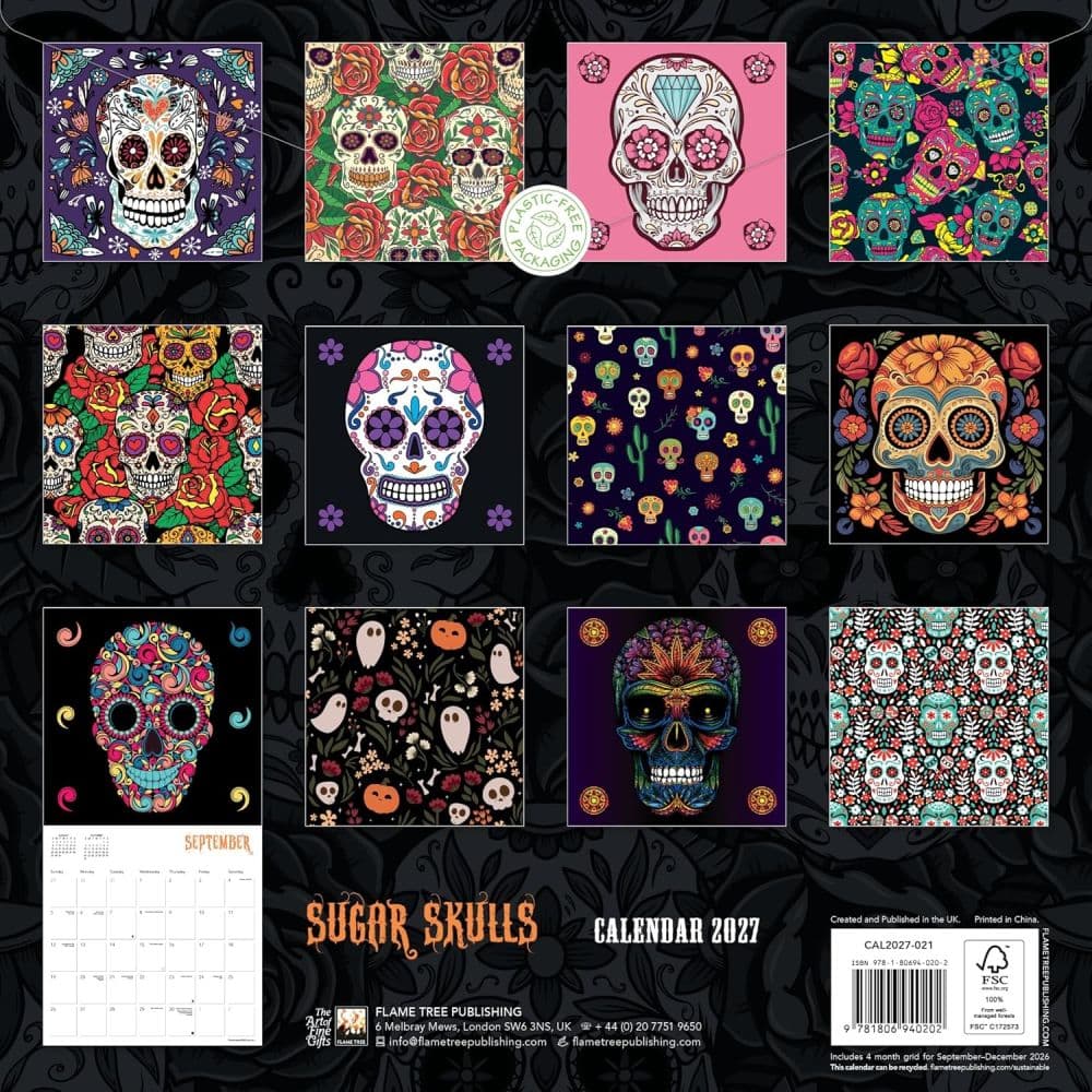 Sugar Skulls 2027 Wall Calendar First Alternate Image