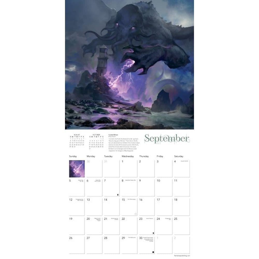 Cthulhu 2027 Wall Calendar Third Alternate Image