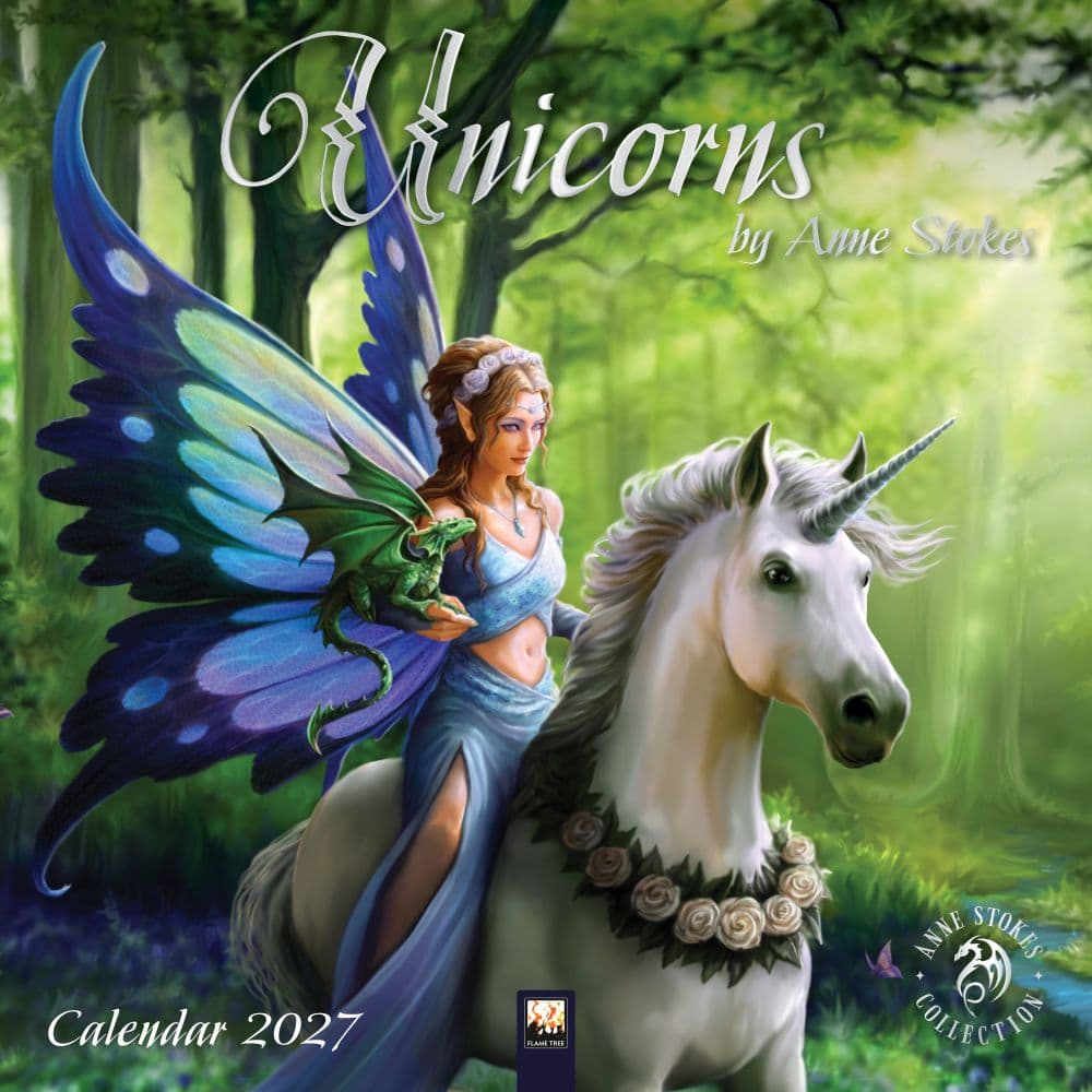 Unicorns by Anne Stokes 2027 Wall Calendar Main Product Image