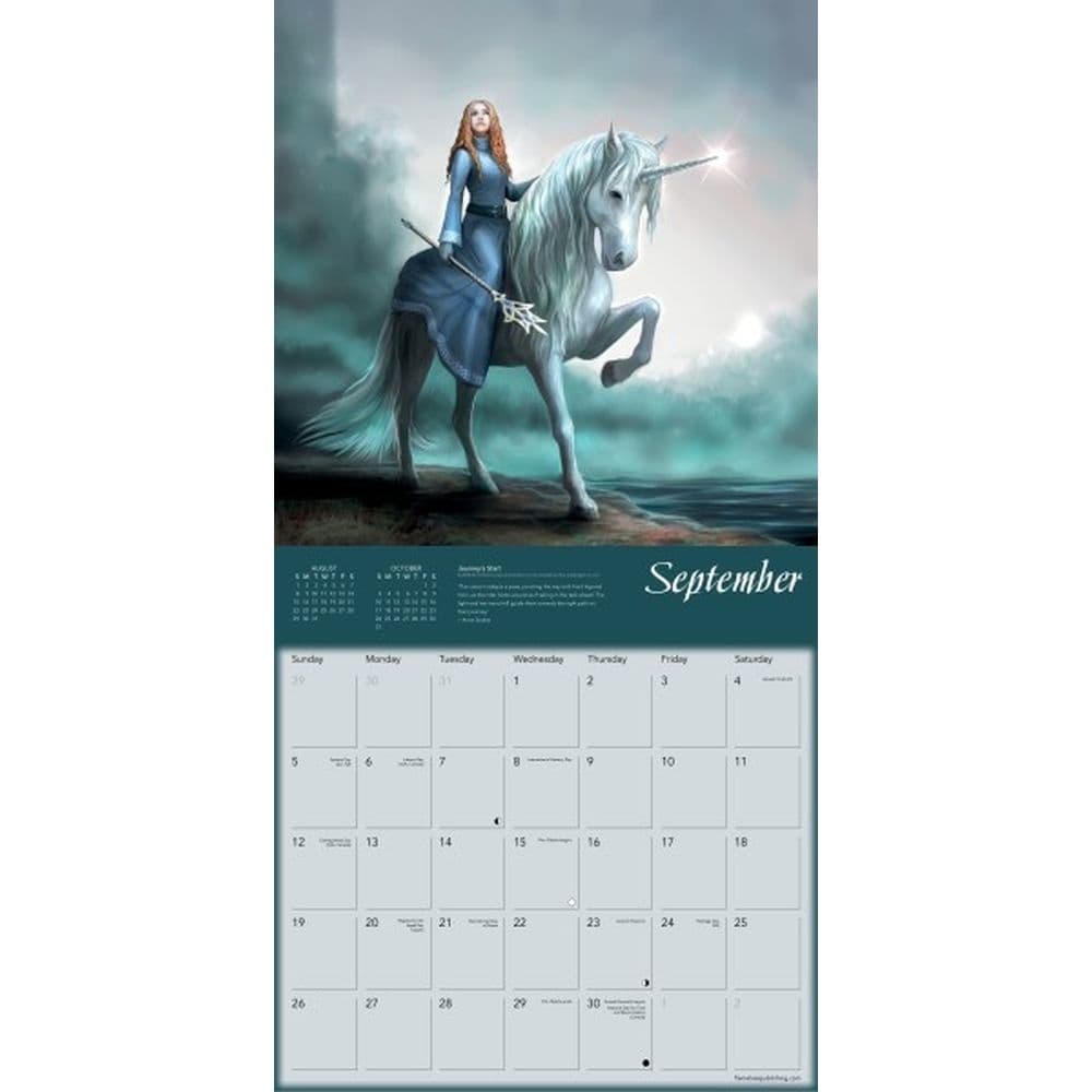 Unicorns by Anne Stokes 2027 Wall Calendar Third Alternate Image
