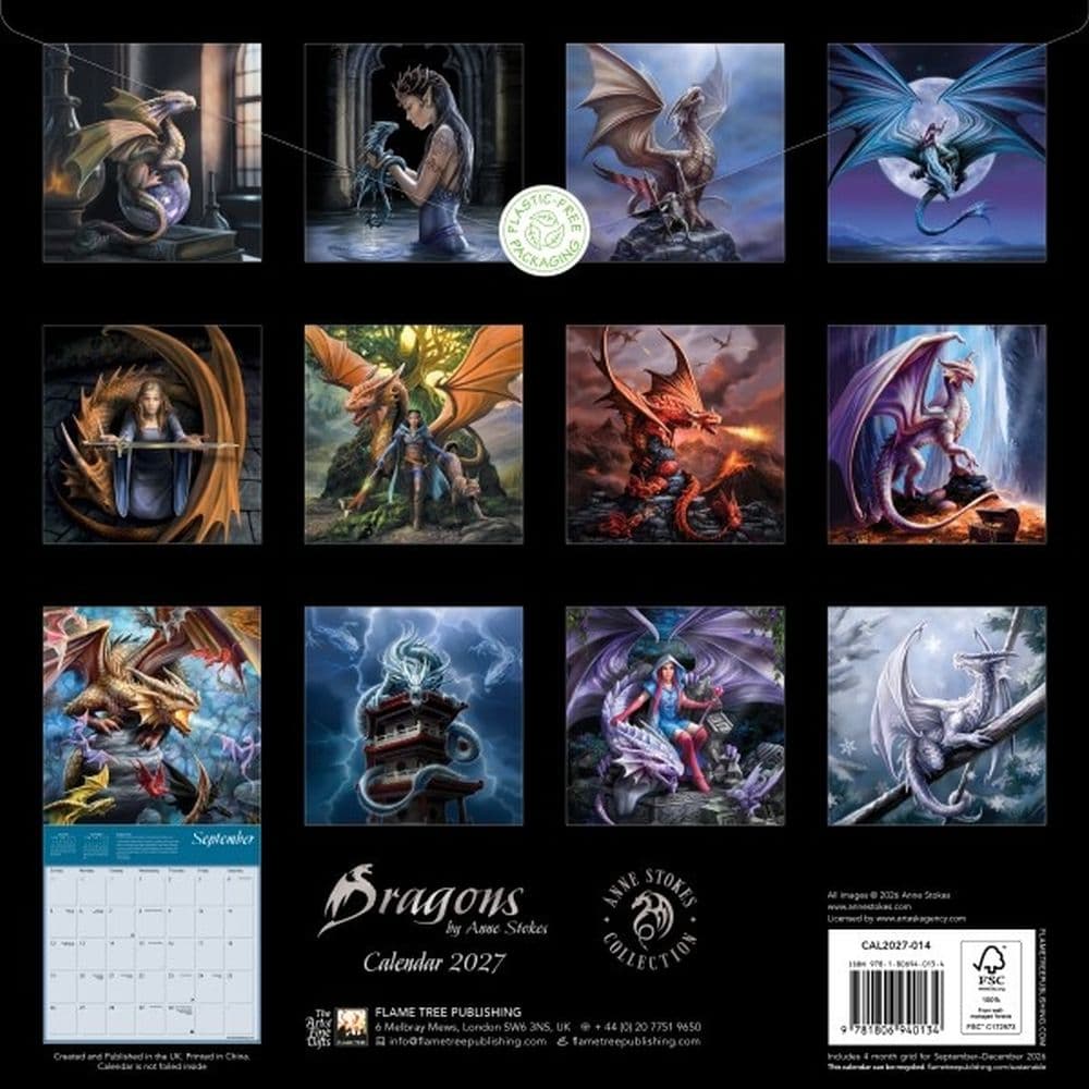 Dragons by Anne Stokes 2027 Wall Calendar First Alternate Image