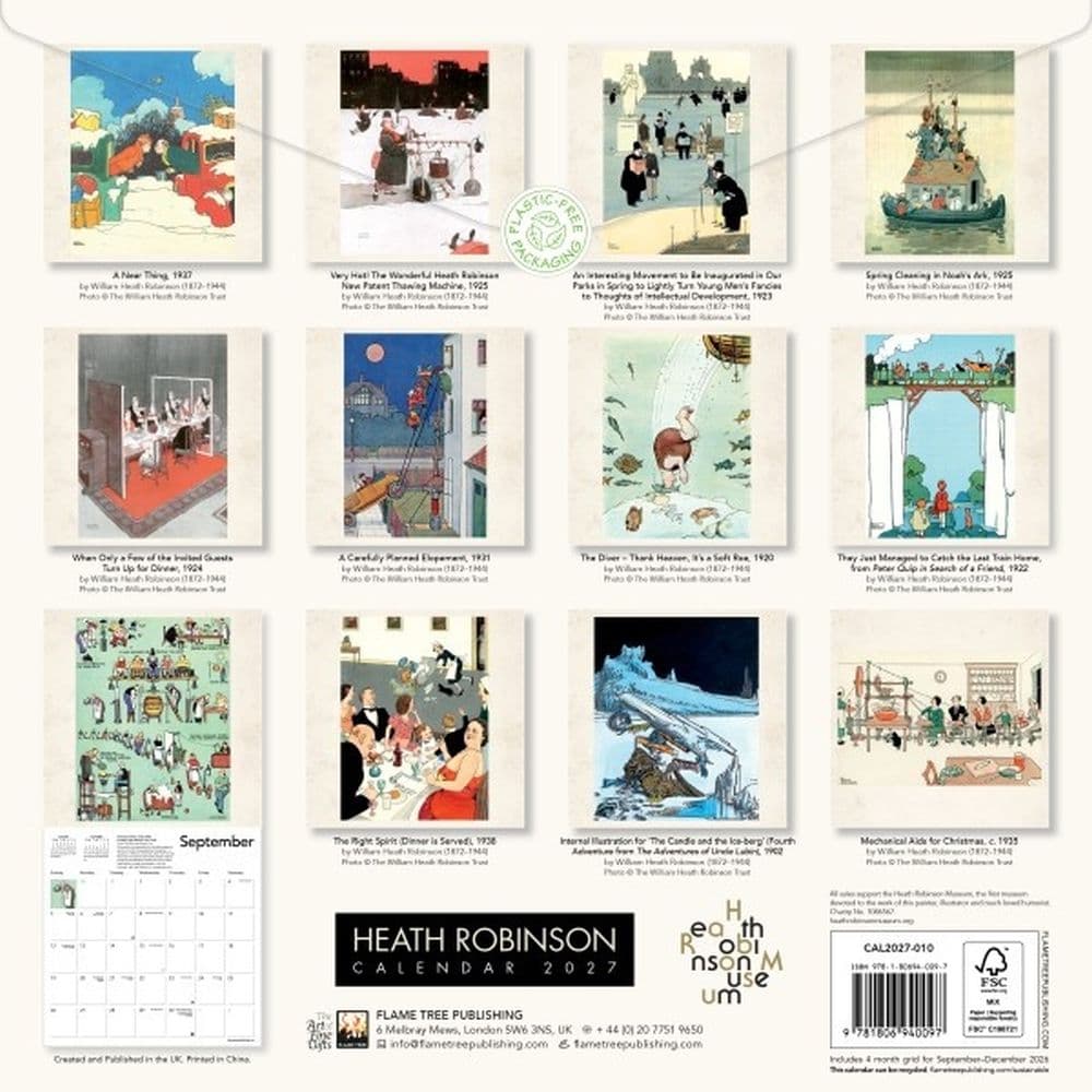 Heath Robinson 2027 Wall Calendar First Alternate Image