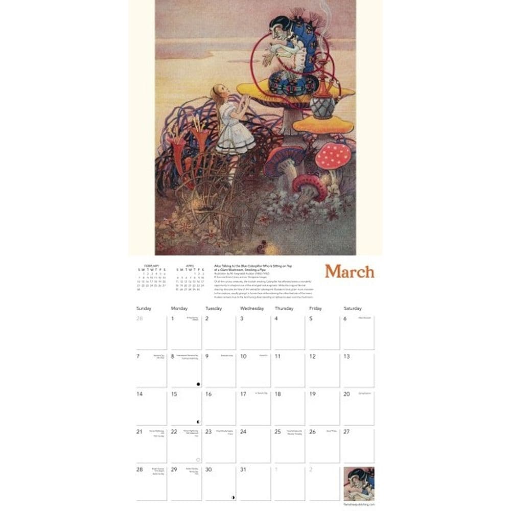 Alices Adventures In Wonderland 2027 Wall Calendar Second Alternate Image