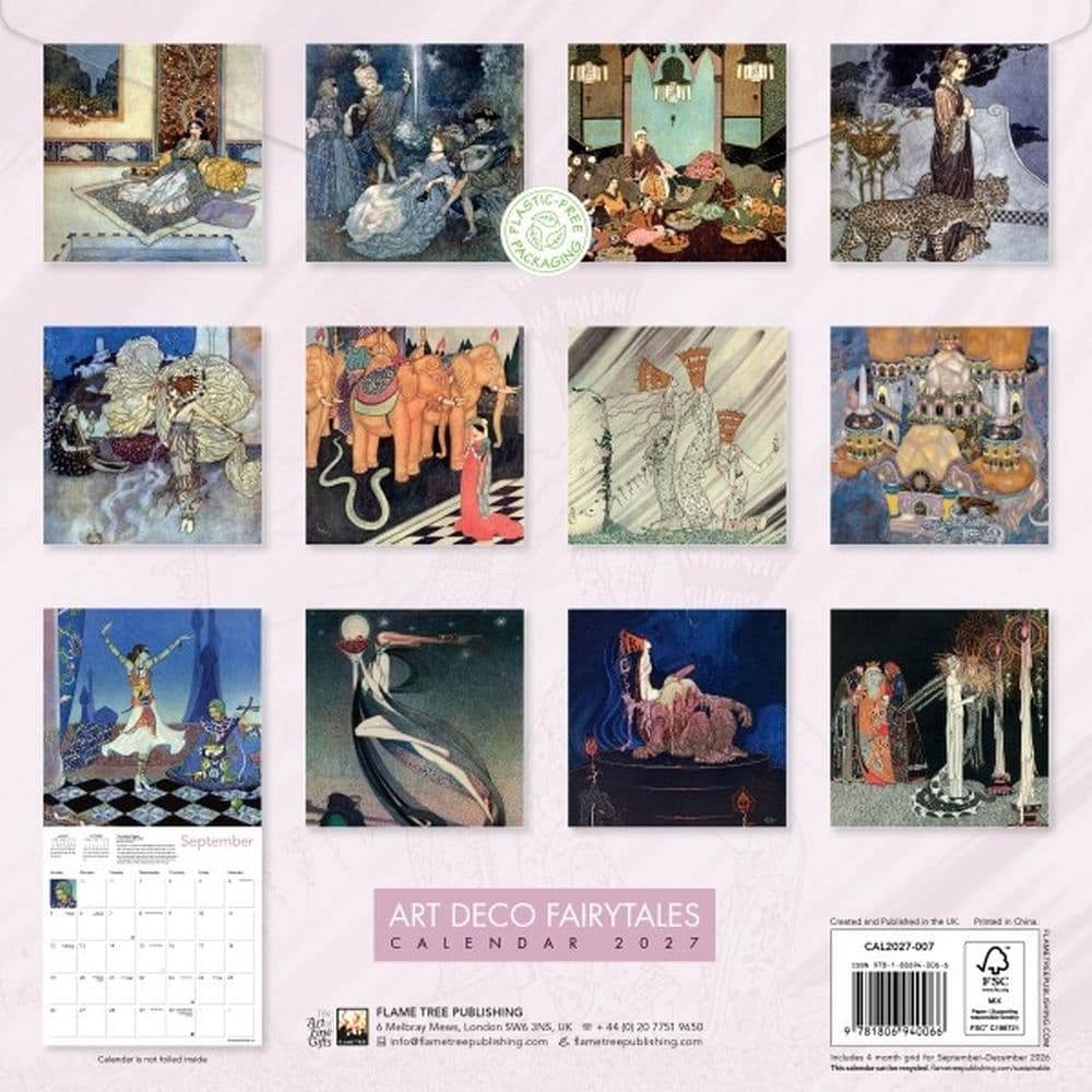Art Deco Fairytales 2027 Wall Calendar First Alternate Image