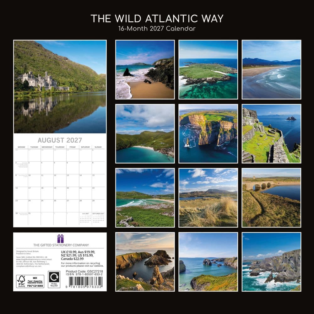The Wild Atlantic Way 2027 Wall Calendar First Alternate Image