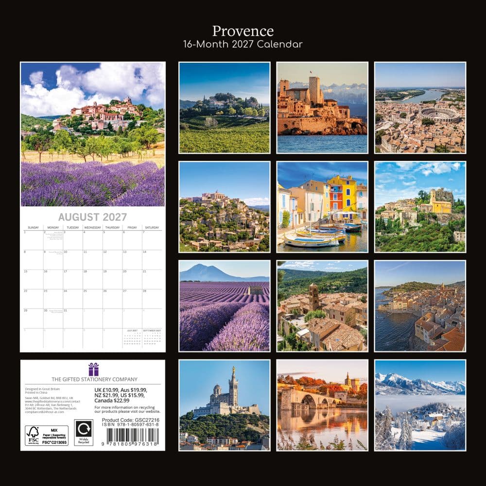 Provence 2027 Wall Calendar First Alternate Image