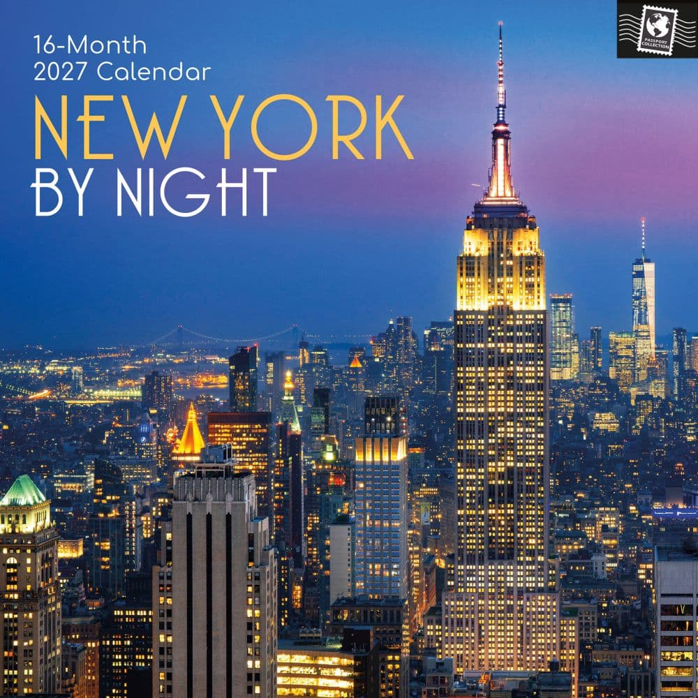 New York by Night 2027 Wall Calendar Main Product Image