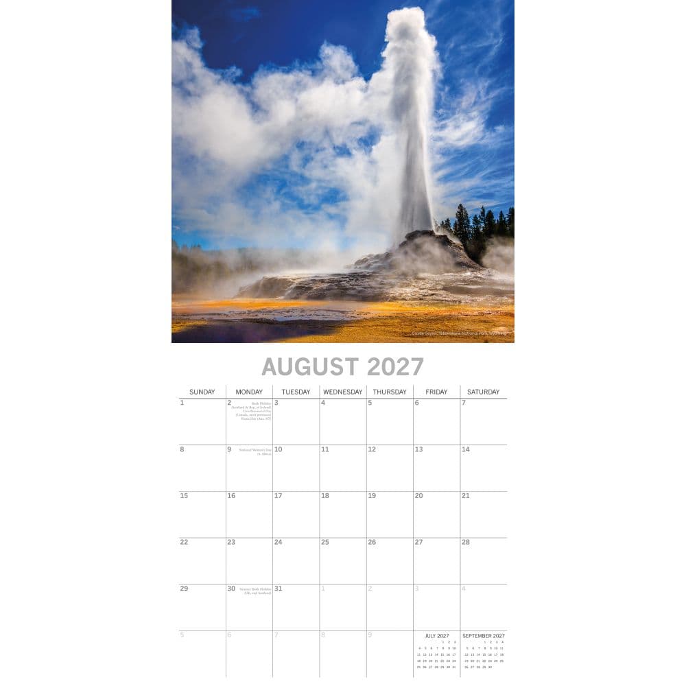 National Parks USA 2027 Wall Calendar Second Alternate Image
