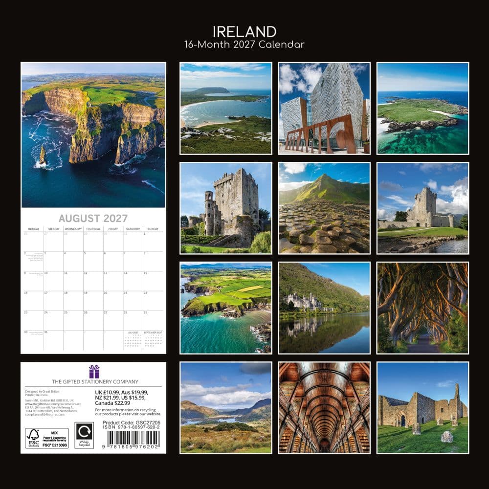 Ireland 2027 Wall Calendar First Alternate Image