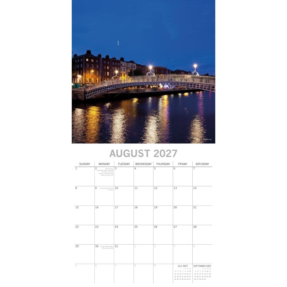Dublin 2027 Wall Calendar Second Alternate Image