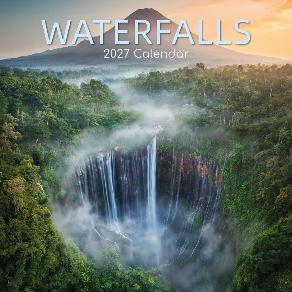 Waterfalls 2027 Wall Calendar Main Product Image