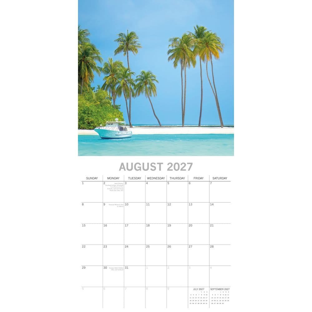 Tropical Escapes 2027 Wall Calendar Second Alternate Image