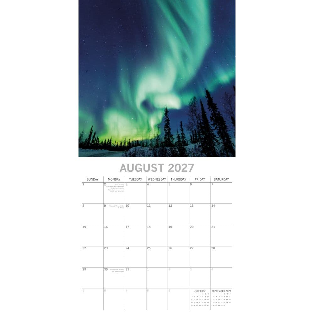 Northern Lights 2027 Wall Calendar Second Alternate Image