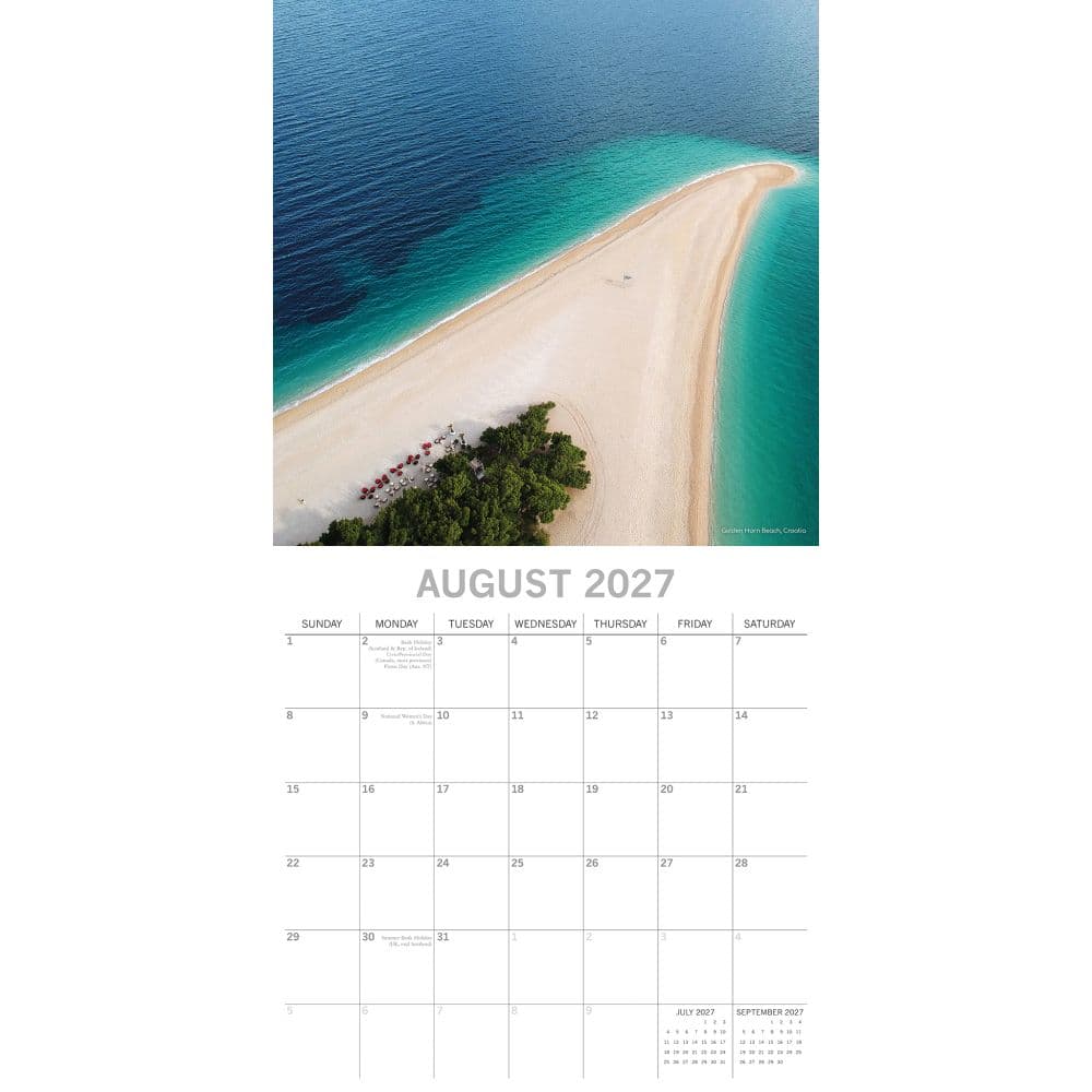 Beaches 2027 Wall Calendar Second Alternate Image