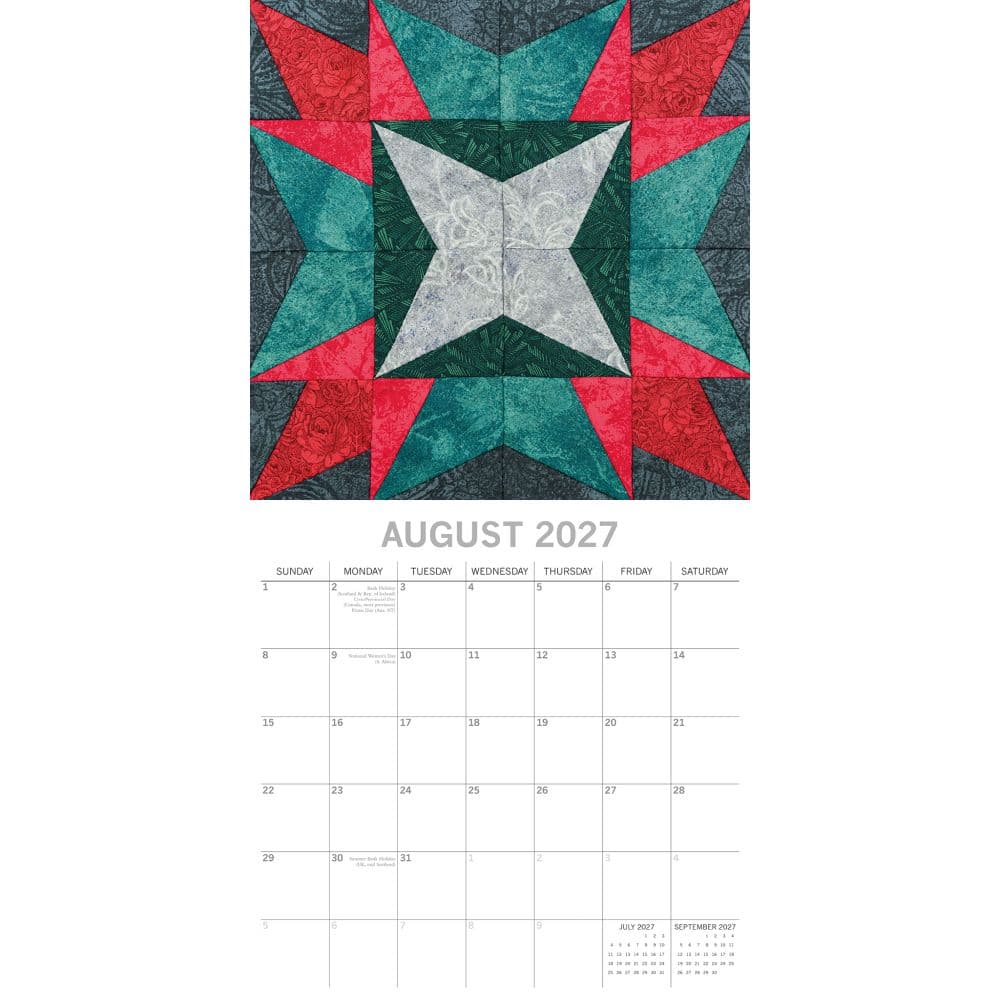 Quilting 2027 Wall Calendar Second Alternate Image