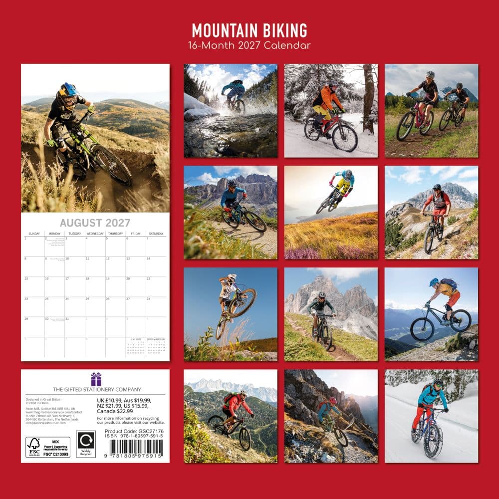 Mountain Biking 2027 Wall Calendar First Alternate Image