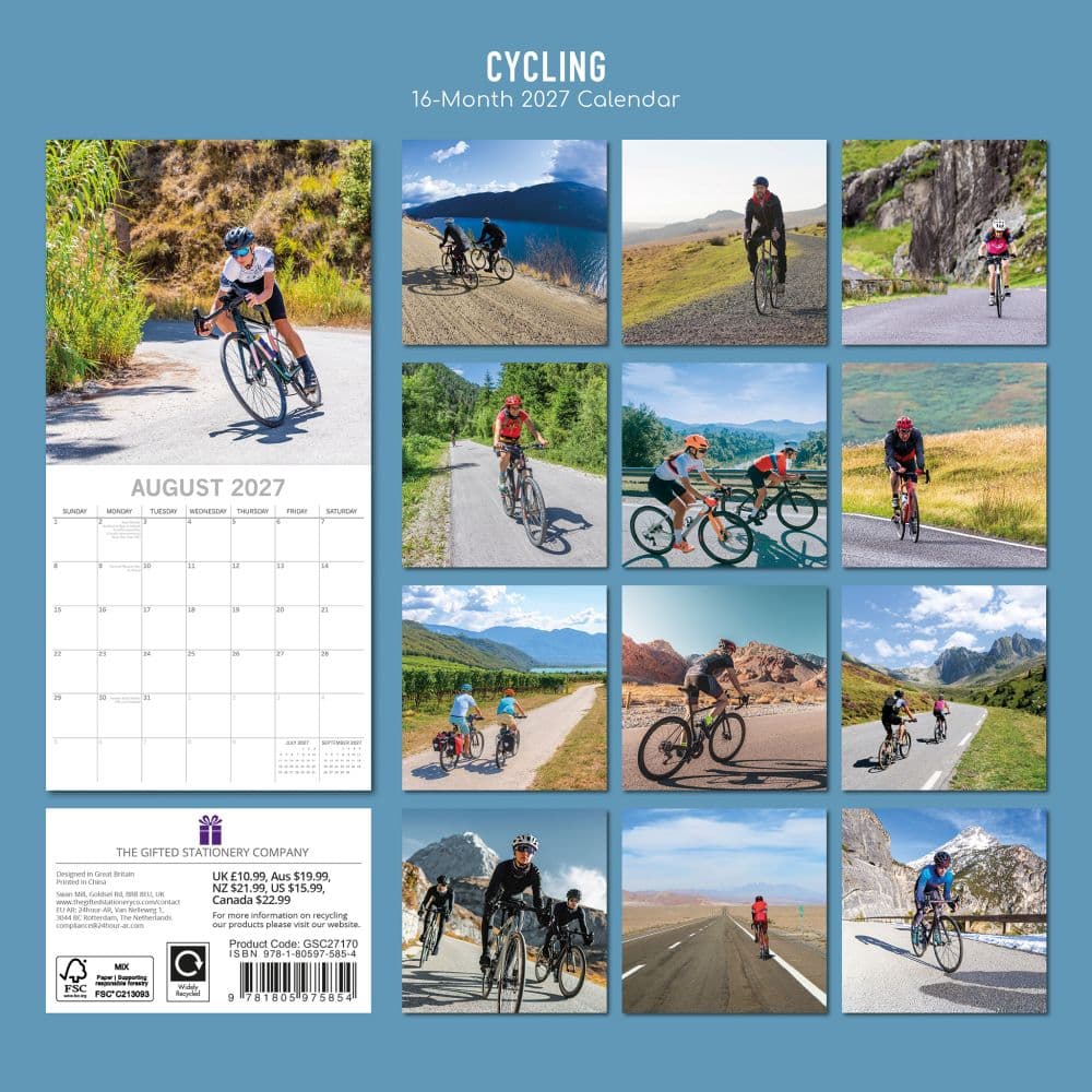 Cycling 2027 Wall Calendar First Alternate Image
