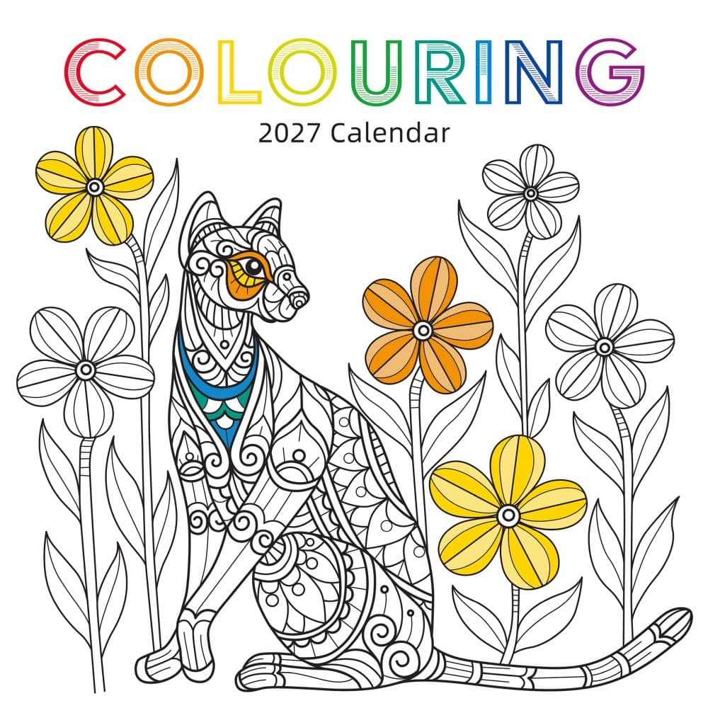 Colouring 2027 Wall Calendar Main Product Image
