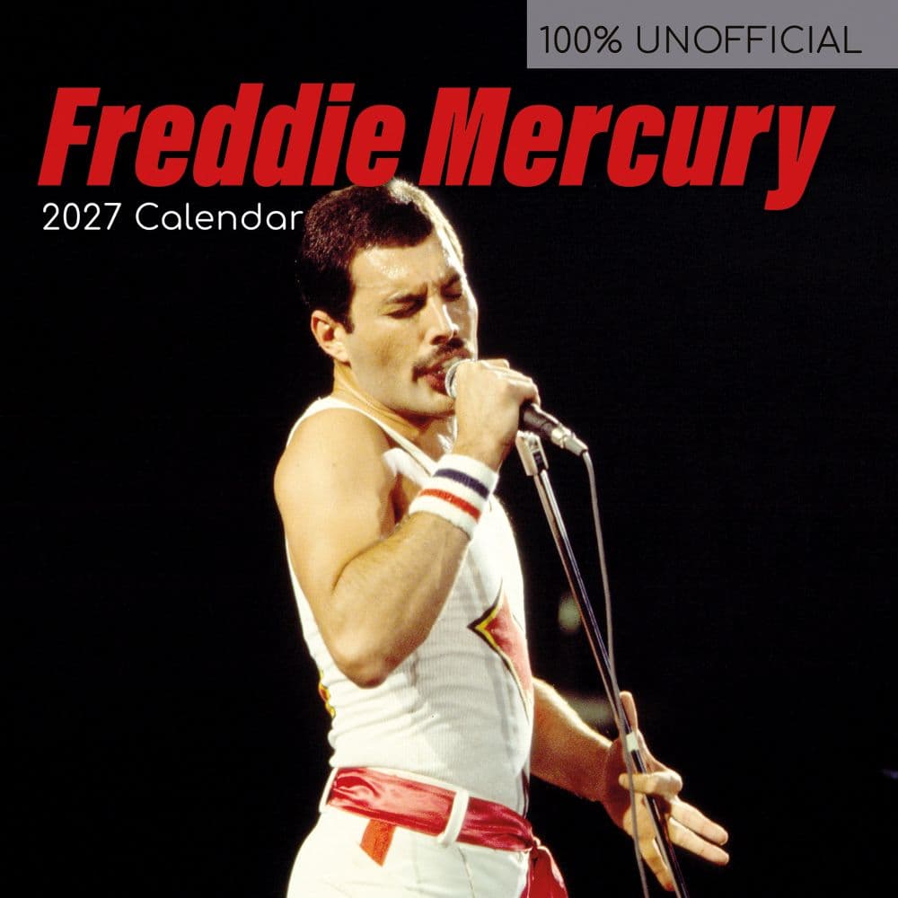 Freddie Mercury 2027 Wall Calendar Main Product Image