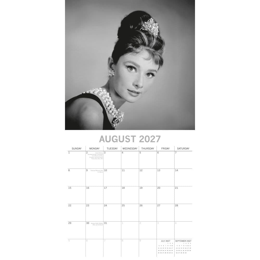 Audrey Hepburn 2027 Wall Calendar Second Alternate Image