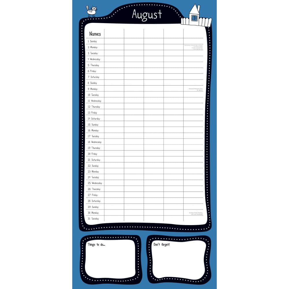 Home Organiser 2027 Wall Calendar Second Alternate Image