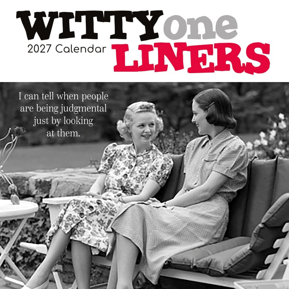 Witty One Liners 2027 Wall Calendar