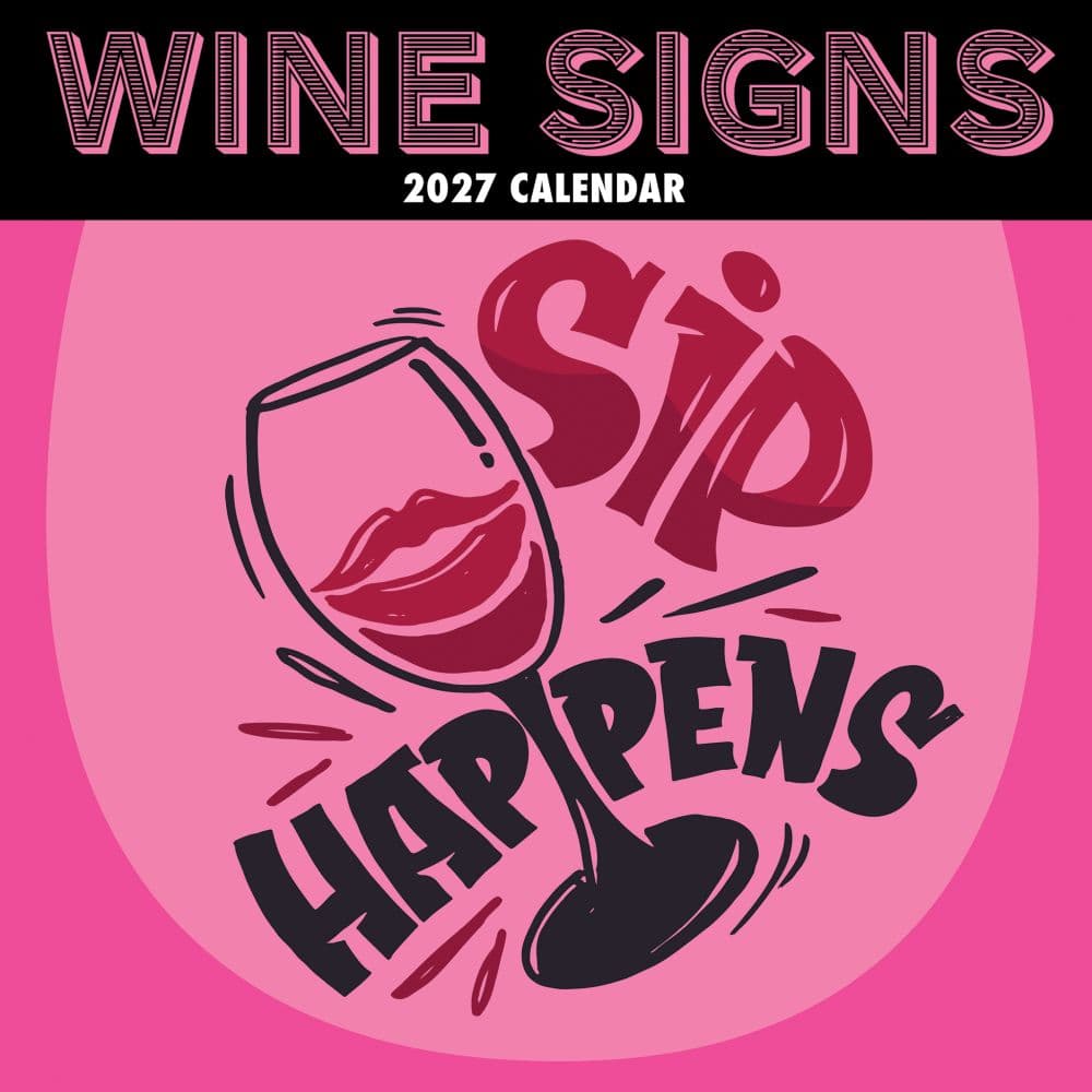 Wine Signs 2027 Wall Calendar