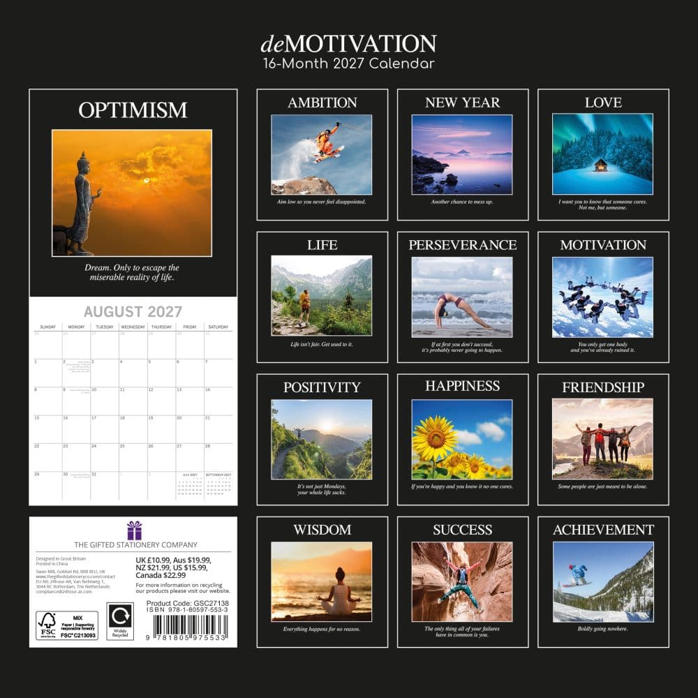 Demotivation 2027 Wall Calendar First Alternate Image