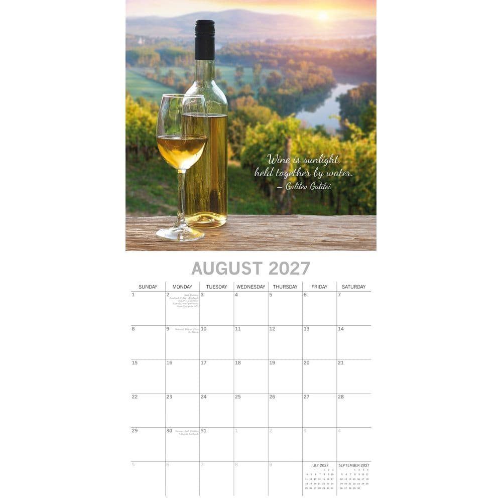 Wine 2027 Wall Calendar Second Alternate Image