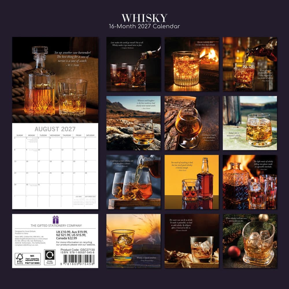 Whisky 2027 Wall Calendar First Alternate Image