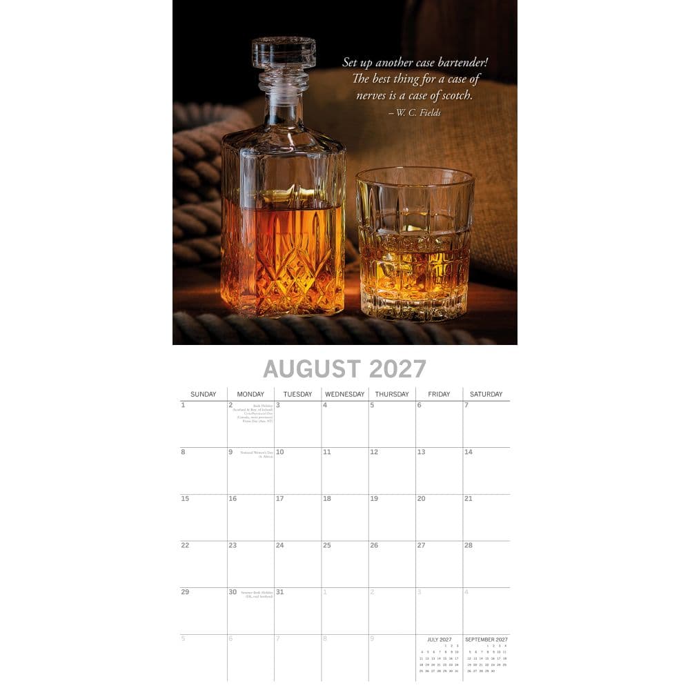Whisky 2027 Wall Calendar Second Alternate Image