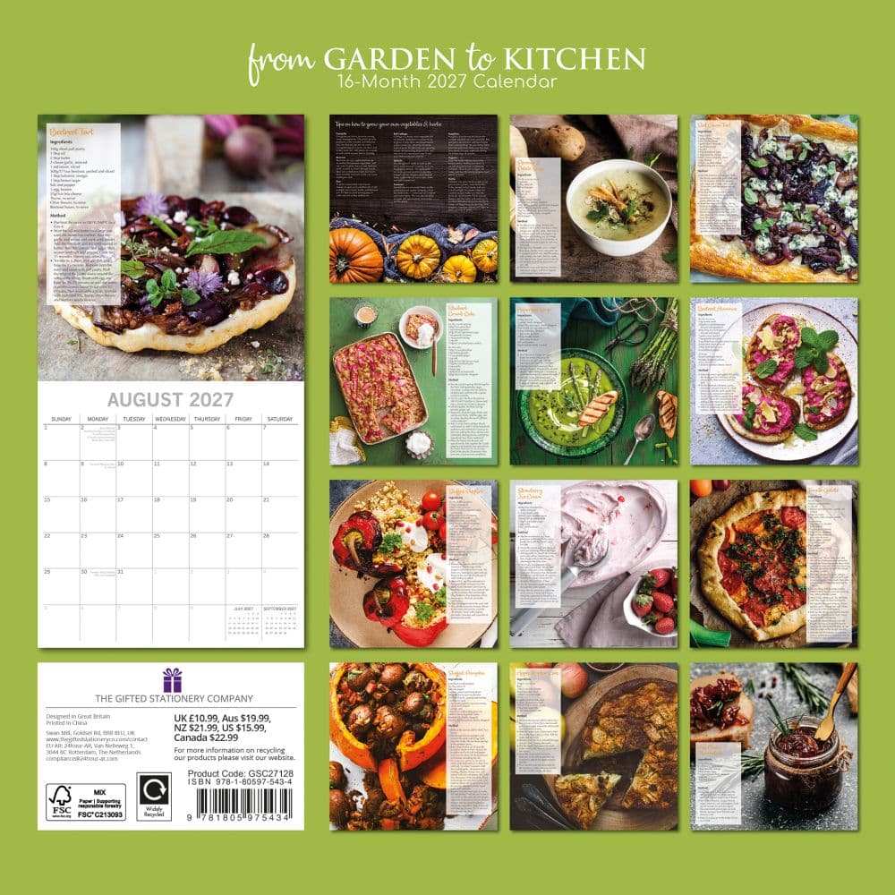 From Garden to Kitchen 2027 Wall Calendar First Alternate Image