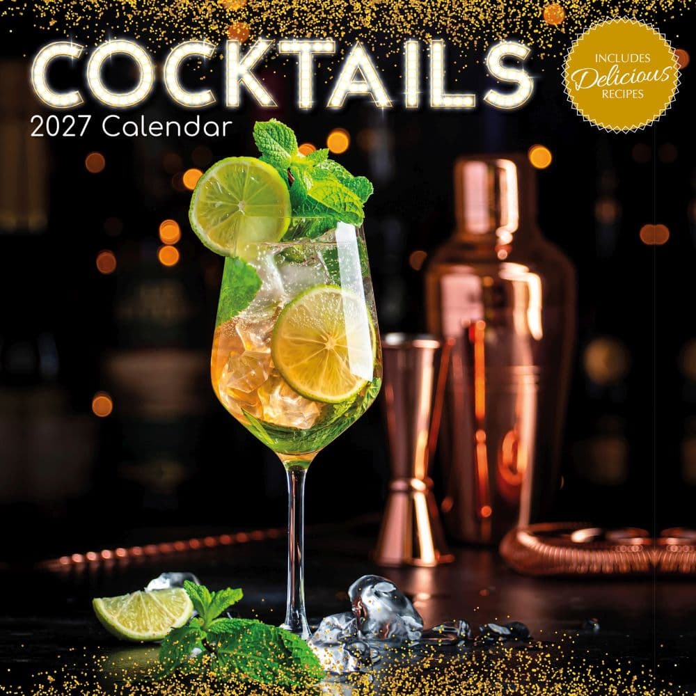 Cocktails 2027 Wall Calendar Main Product Image