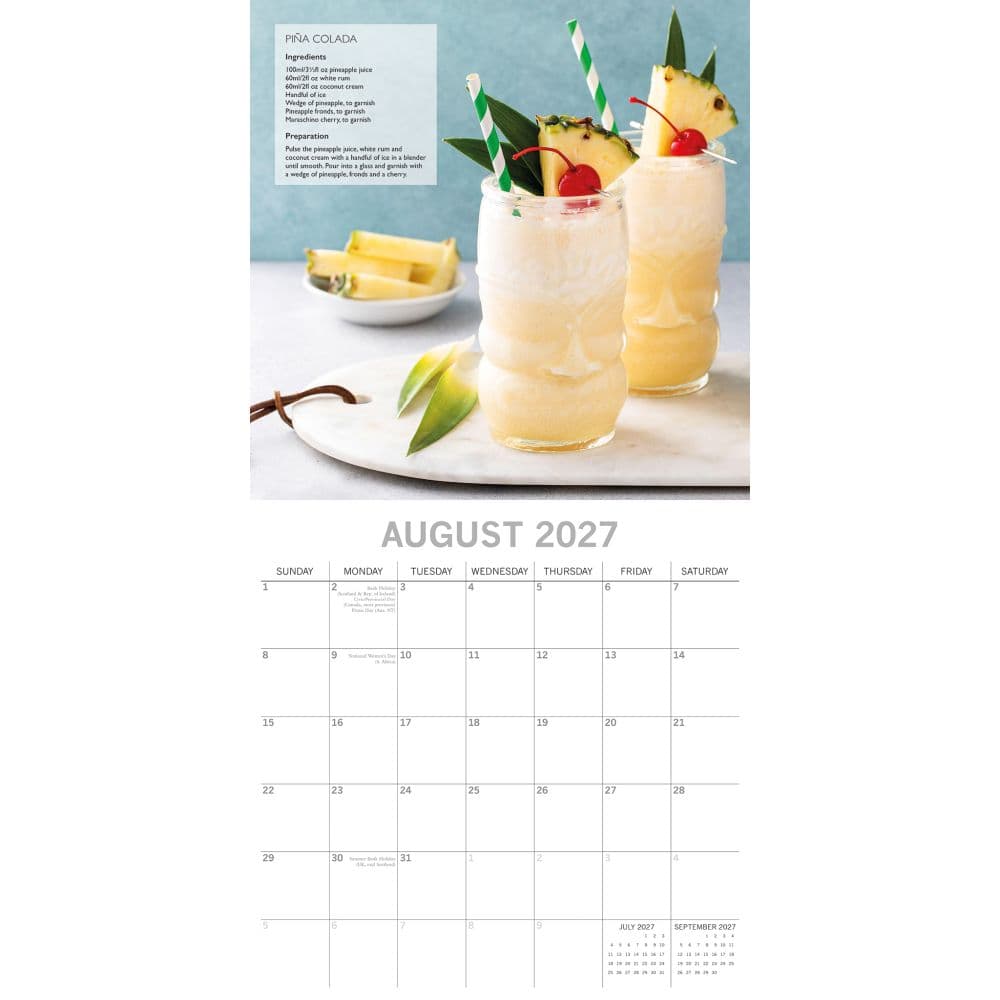 Cocktails 2027 Wall Calendar Second Alternate Image