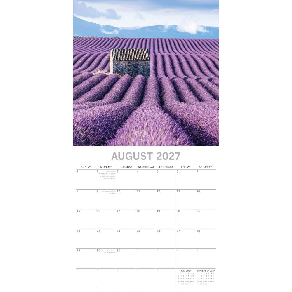 Lavender 2027 Wall Calendar Second Alternate Image