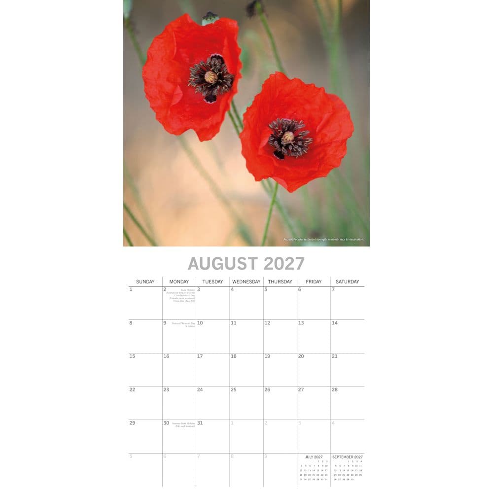 Flower of the Month 2027 Wall Calendar Second Alternate Image