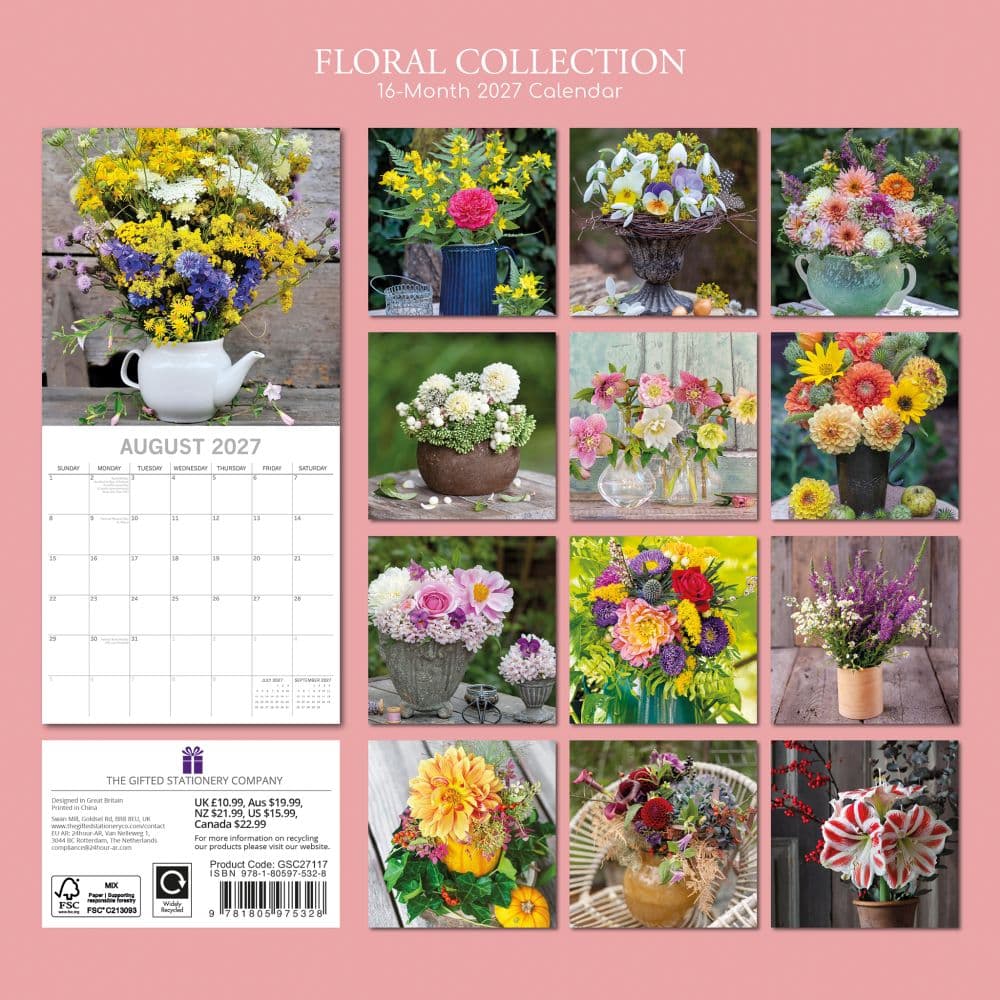 Floral Collection 2027 Wall Calendar First Alternate Image