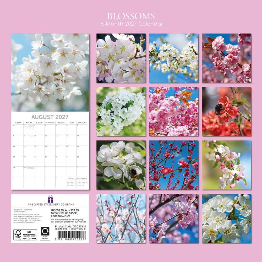Blossoms 2027 Wall Calendar First Alternate Image