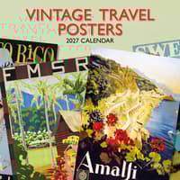 image Vintage Travel Posters 2027 Wall Calendar Main Product Image