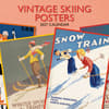 image Vintage Skiing Posters 2027 Wall Calendar Main Product Image