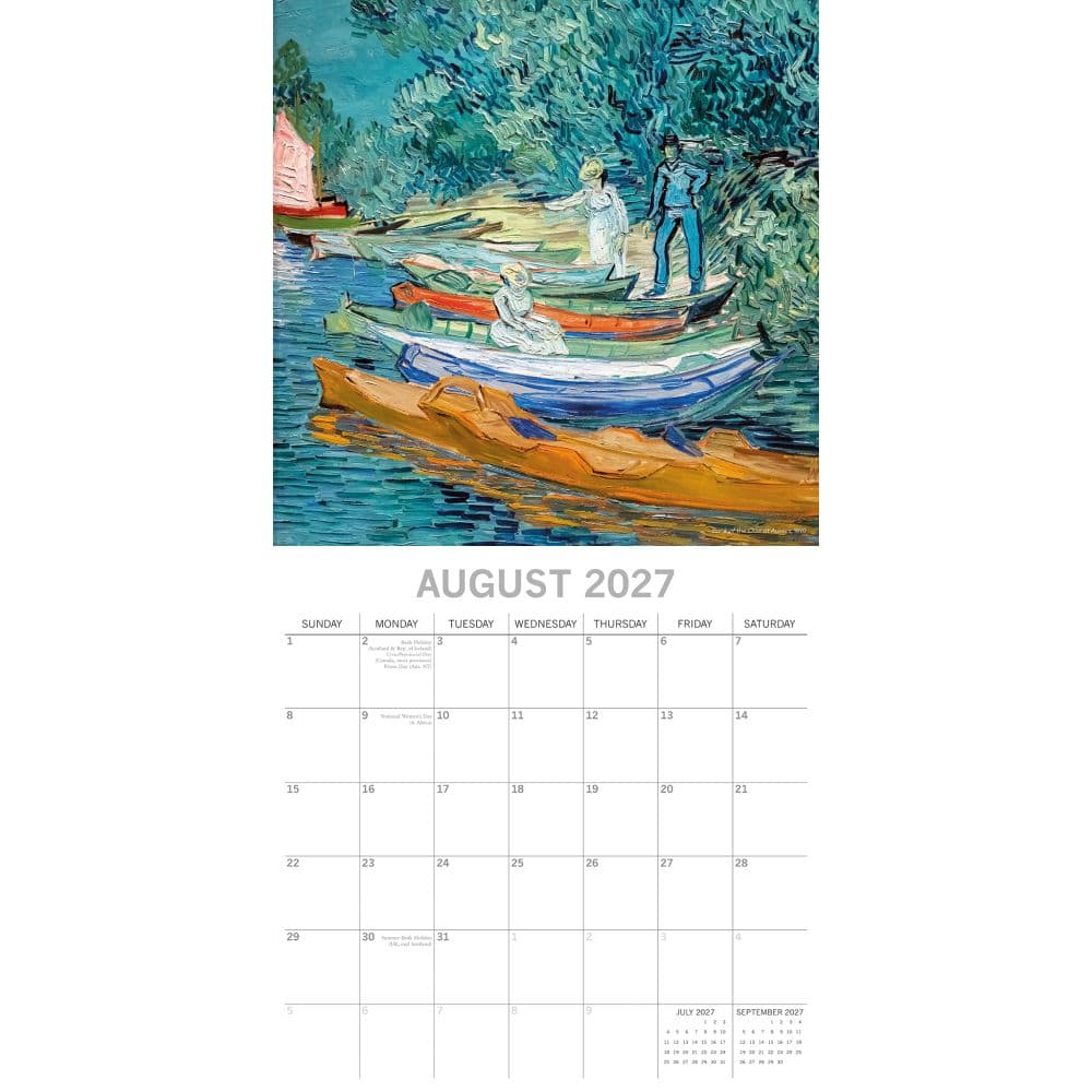 Van Gogh 2027 Wall Calendar Second Alternate Image