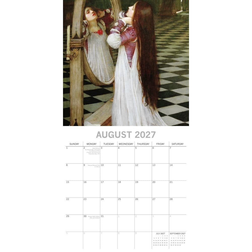 Pre-Raphaelites 2027 Wall Calendar Second Alternate Image