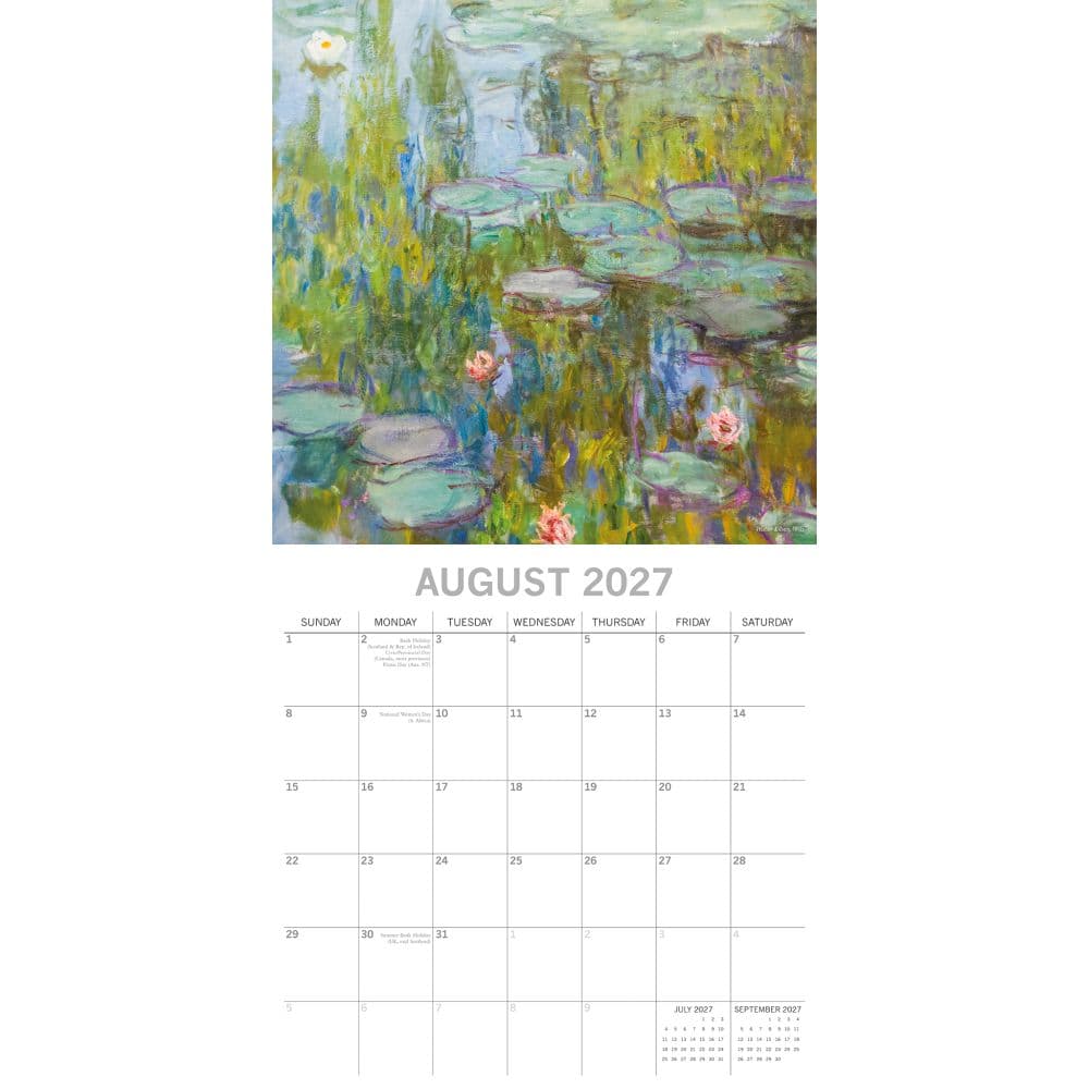 Monet 2027 Wall Calendar Second Alternate Image